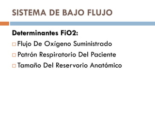 Fio2 Flujo OXIGENOTERAPIA para aprender y estudiar. | PDF