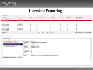 Übersicht Exportlog