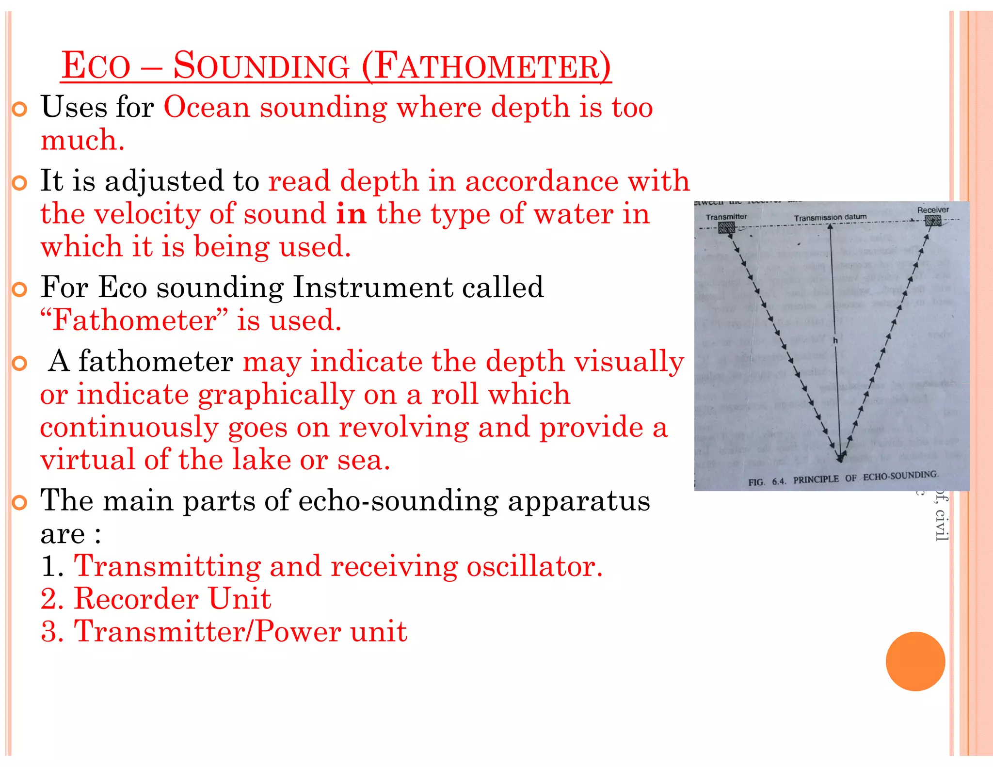 Fateometer Hydrographic survey for std not print | PDF