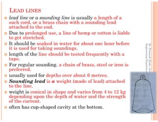 Lead Line Instrument Hydrographic survey for std not print | PDF