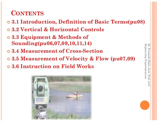 Hydrographic Survey For Std Not Print - nepal engineering college 2 contents 3 1 introduction