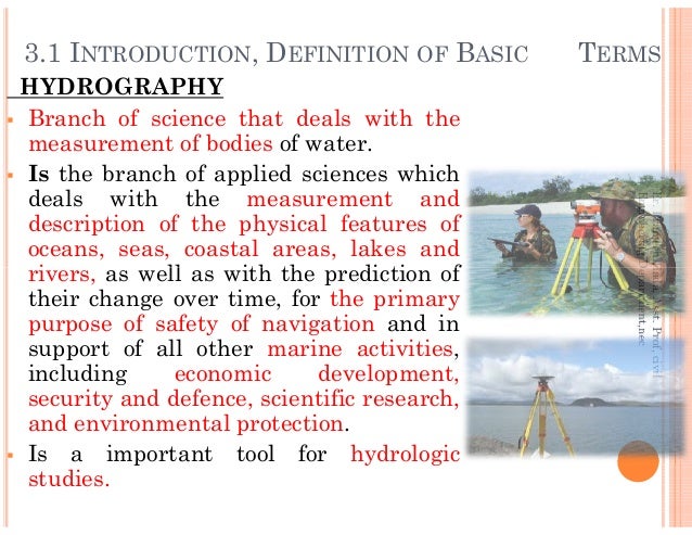 Hydrographic Survey Introduction Hydrographic Survey Introduction