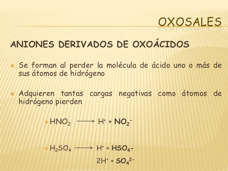 Oxoacidos Y Oxosales