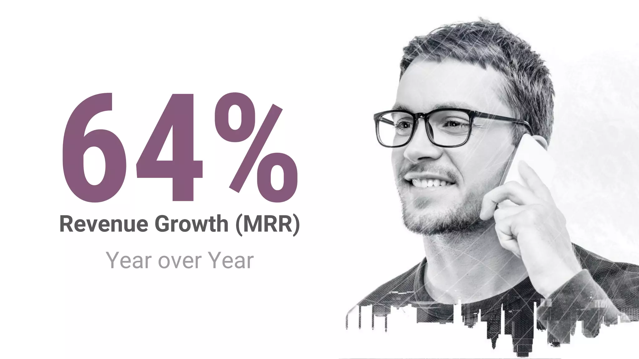 64%Revenue Growth (MRR)
Year over Year
 