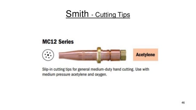 Smith Cutting Tip Chart