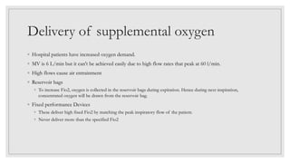 Oxygen delivery devices | PDF