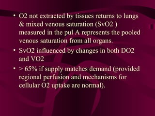 Svo2 Organ Pneumology - Oxygen and-carbon-dioxide-transport | PPT