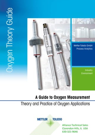 OxygenTheoryGuide
Mettler-Toledo GmbH
Process Analytics
A Guide to Oxygen Measurement
Theory and Practice of Oxygen Applications
Industry
Environment
Alliance Technical Sales
Clarendon Hills, IL USA
630-321-9646
 