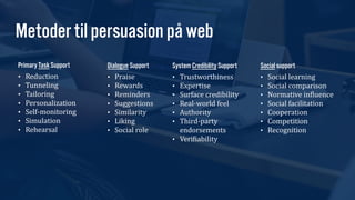 Introduktion til persuasive design - motiverende design | PDF