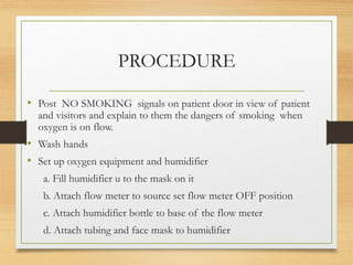 Oxygen administration