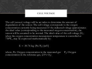 Normal Oxygen Sensor Voltage Oxygen analyser | PPTX