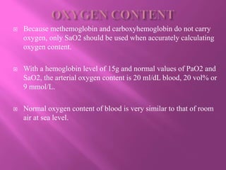Normal Sao2 Levels Oxygen and oxygen therapy | PPTX