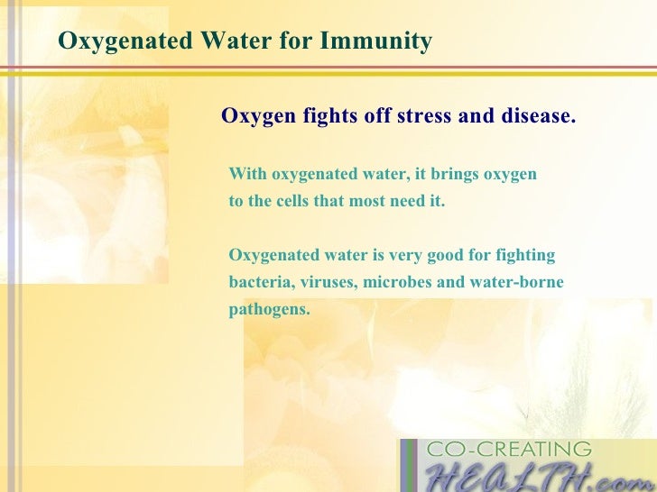 Oxygenated Water