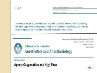 Oxygenation – Peri intubation, Apnoeic, THRIVE - Copy.pptx
