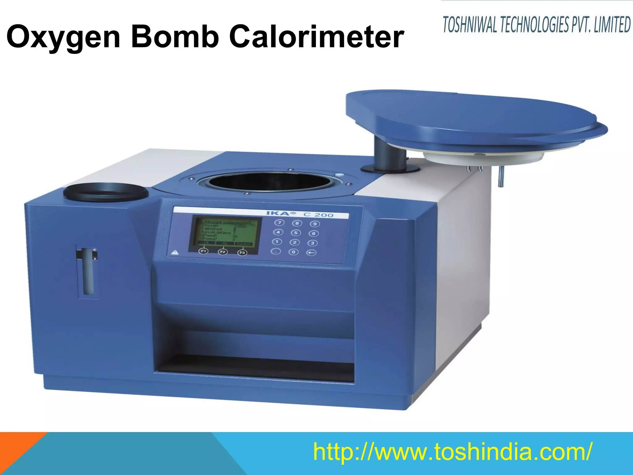 Oxygen bomb calorimeter PPT