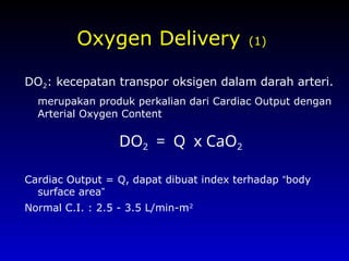 Normal Do2 Oxygen Delivery and Consumption WS Hemo 2011 .pptx