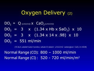 Normal Do2 Oxygen Delivery and Consumption WS Hemo 2011 .pptx