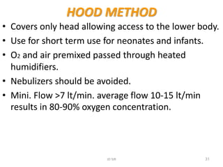 Hood O2 Device Oxygen delivery instrument and devices | PPTX