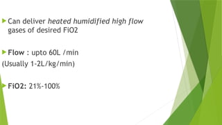 Humidified O2 Fio2 Oxygen Delivery Devices in PICU – Low Flow, High Flow & Non-Invasive ...