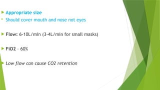 10l Vm Fio2 Oxygen Delivery Devices in PICU – Low Flow, High Flow & Non-Invasive ...