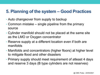 Oxygen planning and management- Hospitals | PPTX