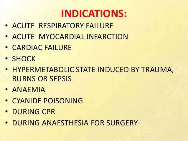 oxygen mask indications