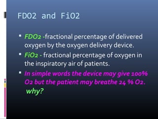 Fio2 24 Oxygen therapy | PPT