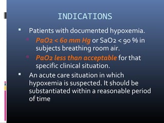 Pao2 High Oxygen therapy | PPT