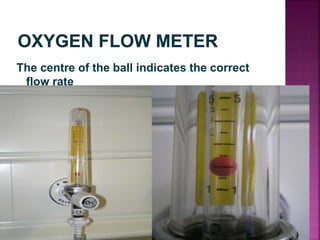 The centre of the ball indicates the correct
flow rate
 