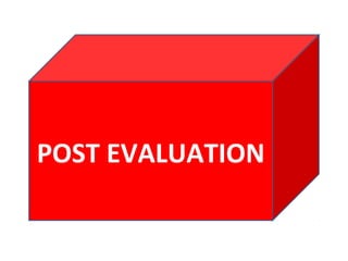 POST EVALUATION
 