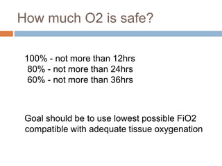 O2 Allowance Oxygen therapy | PPT