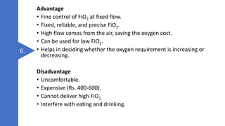 High Flow Control Fio2 Oxygen therapy 2 | PPTX