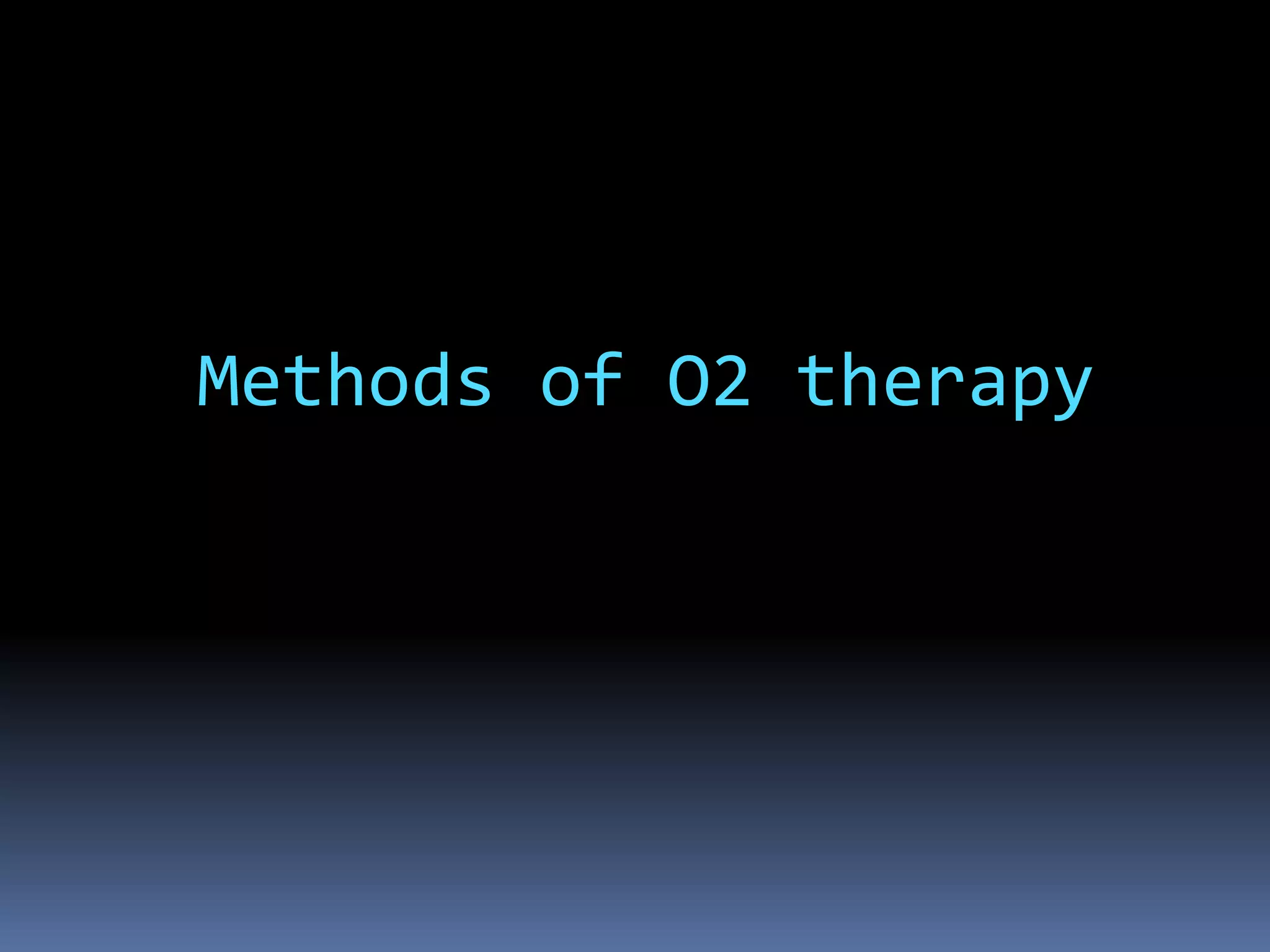 Oxygen therapy 2021 | PDF