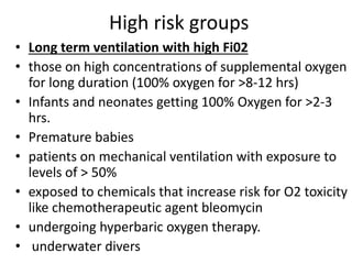 Oxygen toxicity and it’s mechanism
