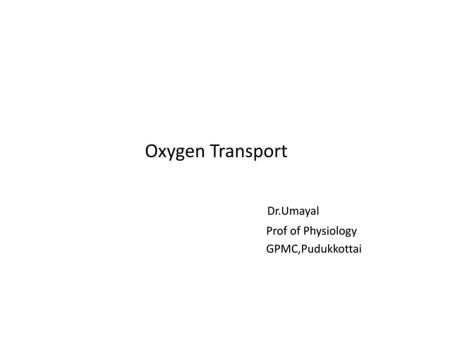 Oxygen Transport.ppt