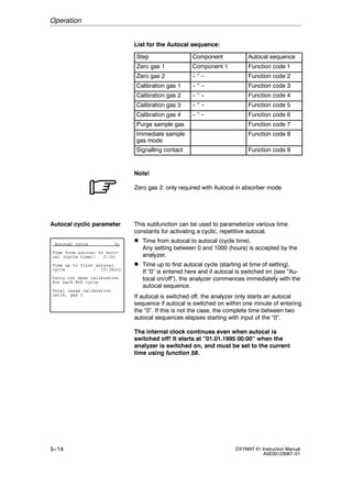 Oxymat 61 o2 analyzer | PDF