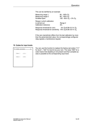 O2 Tolerance Test Oxymat 61 o2 analyzer | PDF