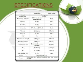 SPECIFICATIONS
 