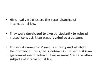 Lecture 3 sources of international law | PPTX