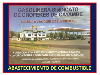 ABASTECIMIENTO DE COMBUSTIBLE