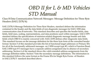 On board diagnostic ii (obd ii) | PDF