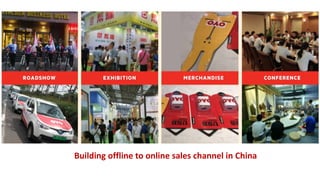 Building offline to online sales channel in China
 