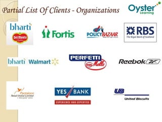Partial List Of Clients - Organizations
 