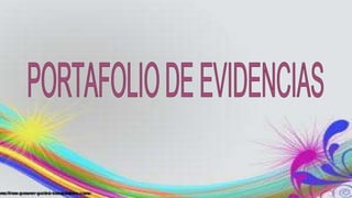 Portafolio de Evidencias 