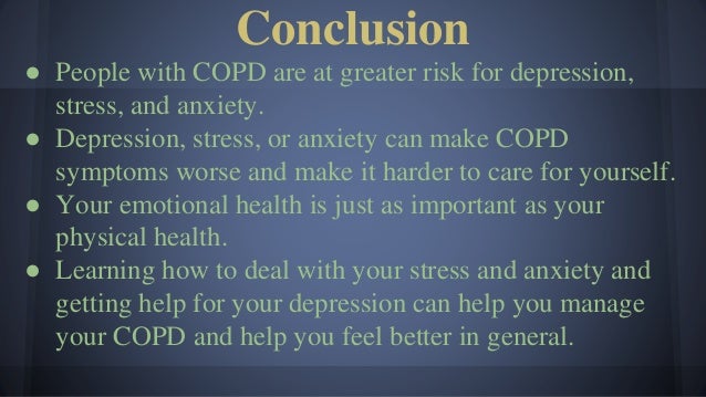 Lesson 11: stress, depression, and copd