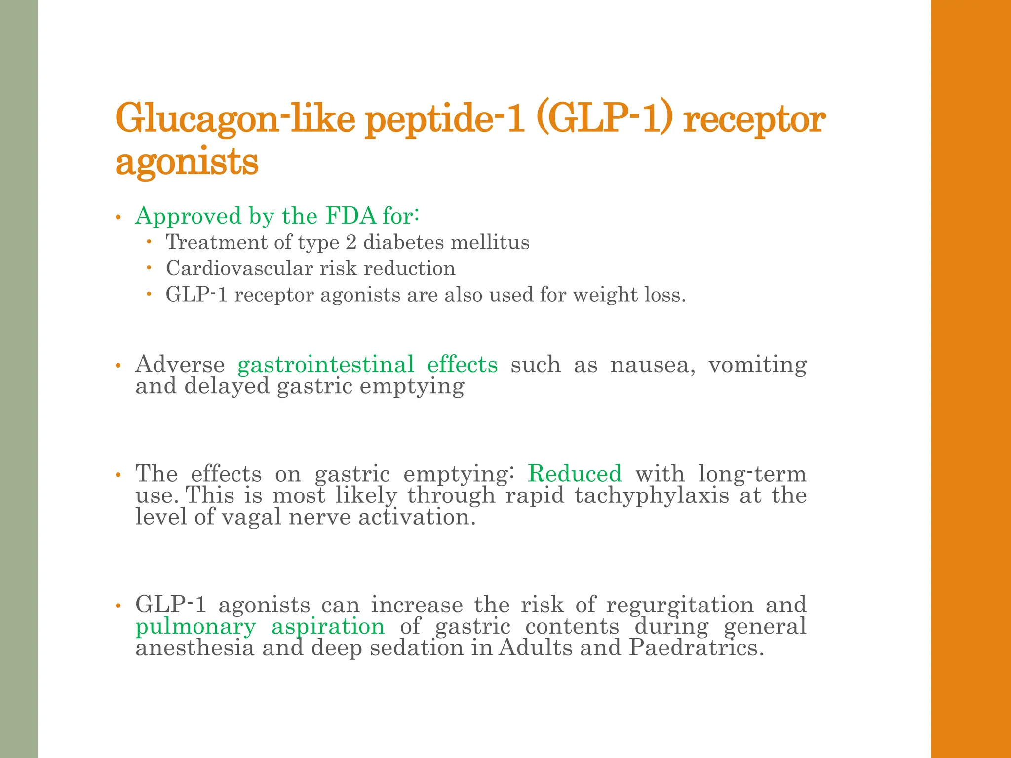 perioperative management of glp 1 agonists Ozempic: Preoperative Management of Patients on GLP-1 Receptor Agonists