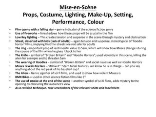 Attack the block - opening scene analysis | PPT