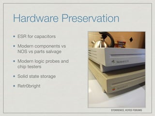 Oz KFest 2017 Retrocomputing Preservation Using Modern Tools