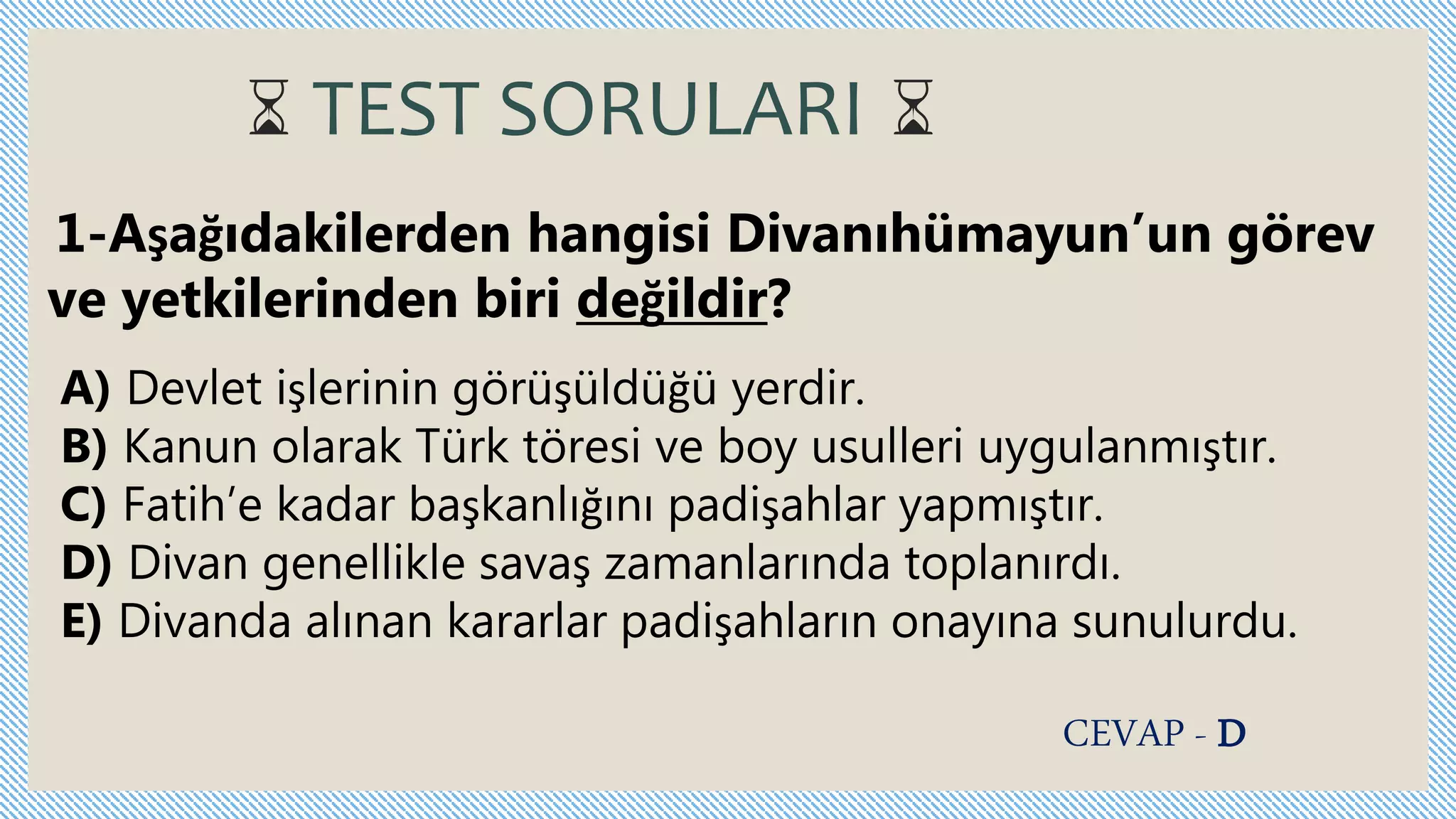 KLASİK DÖNEM OSMANLI DEVLET TEŞKİLATI | PPTX