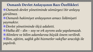 KLASİK DÖNEM OSMANLI DEVLET TEŞKİLATI | PPTX